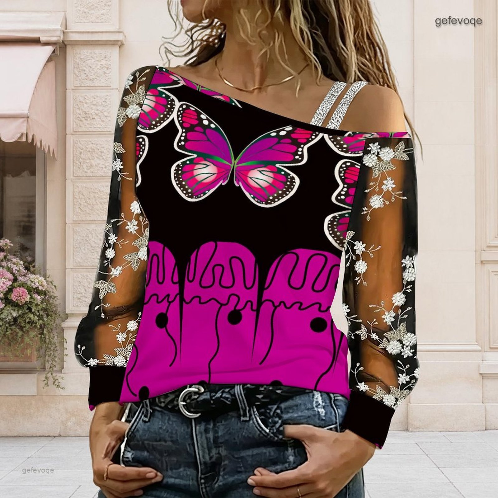 Women Off Shoulder Blouse Asym - Blouse Off Shoulder ulasan dan harga