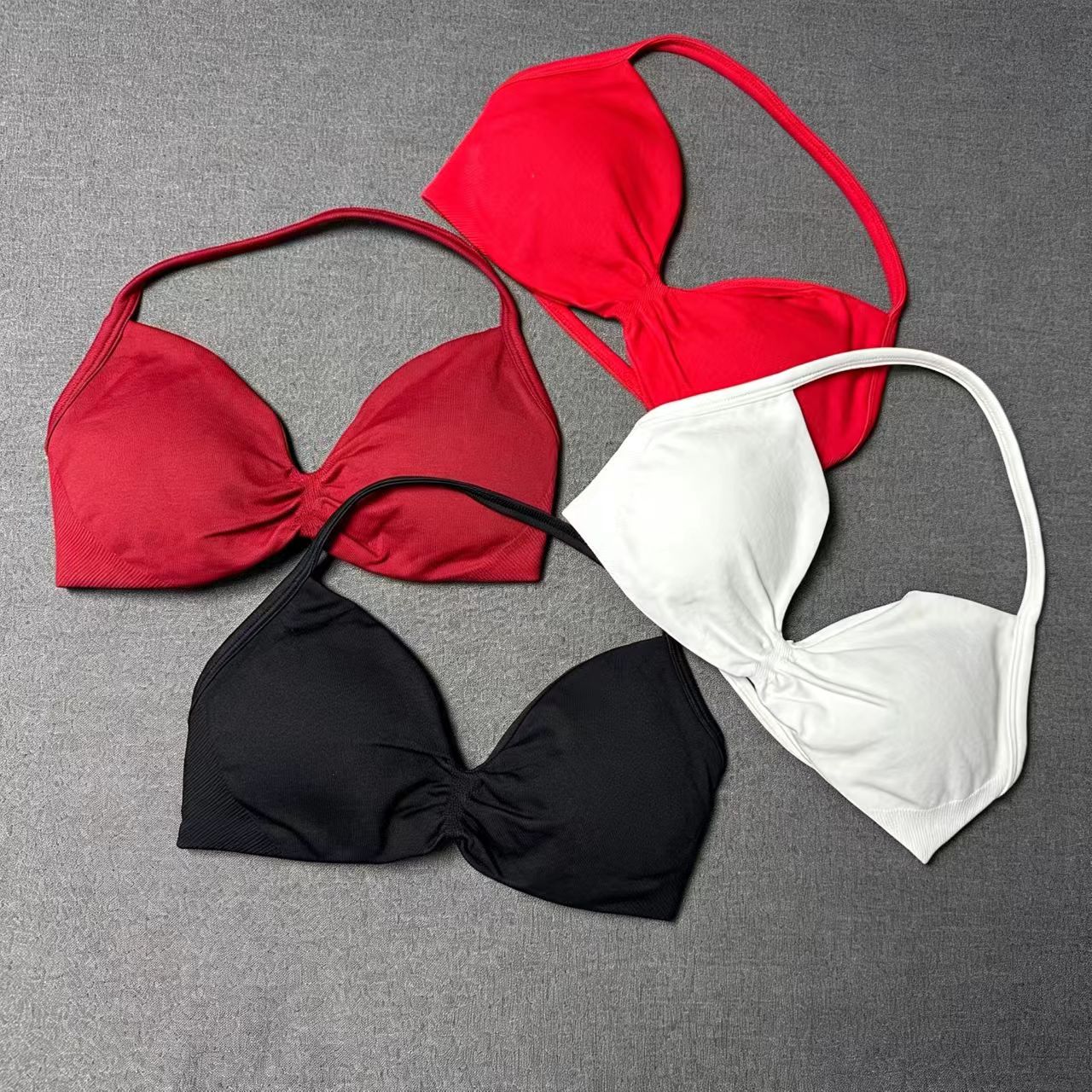 DF Sports Bra Push Up Strappy  - Crop Top Crochet ulasan dan harga