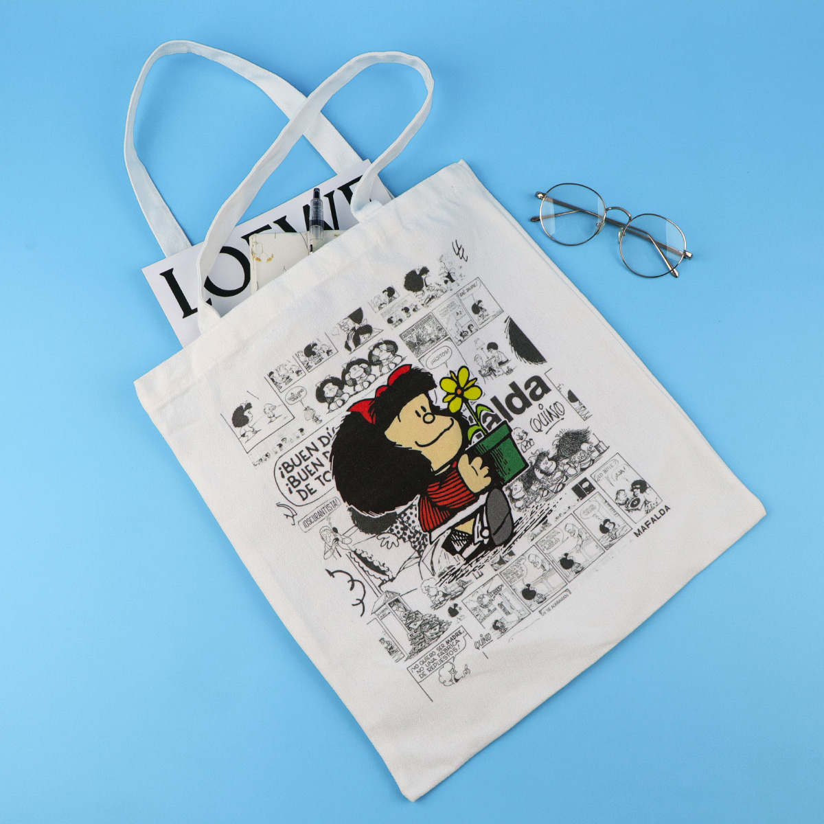 Fashion Canvas Tote Bag Women  - Tote Bag Beach ulasan dan harga