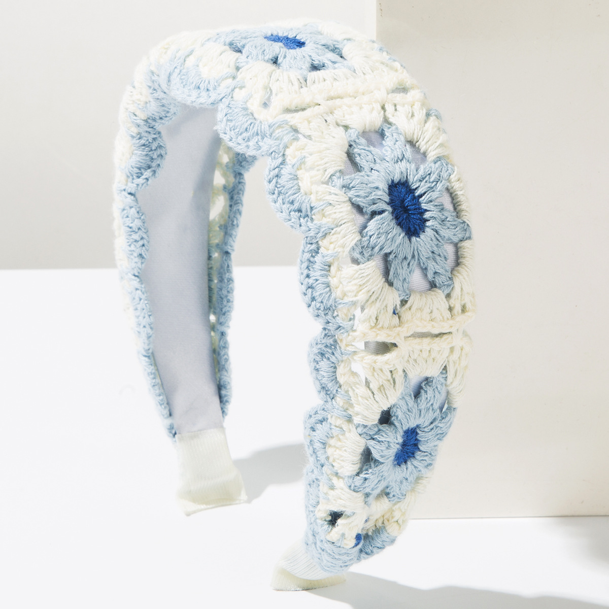 Boho Hand Knit Crochet Flower  - Headband Summer Knit ulasan dan harga