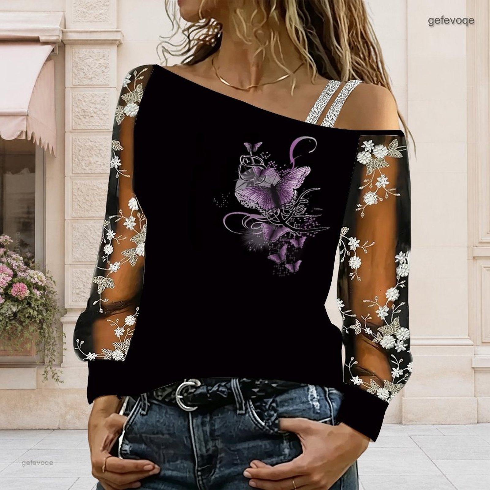Women Off Shoulder Blouse Asym - Blouse Off Shoulder ulasan dan harga