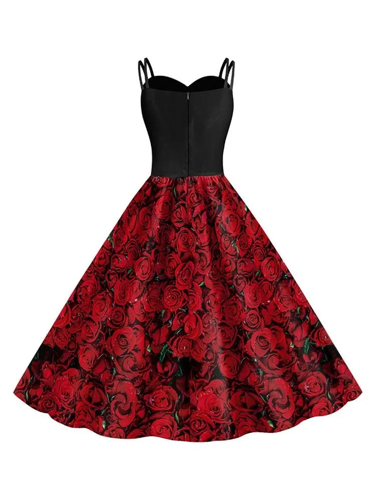 Teen Girls Cosplay Costume Dre - Romper Floral Print ulasan dan harga